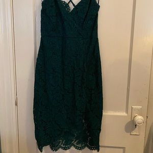 Lace detail dress